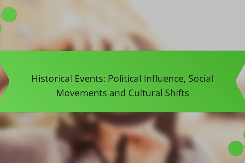 Eventos Históricos: Influencia Política, Movimientos Sociales y Cambios Culturales