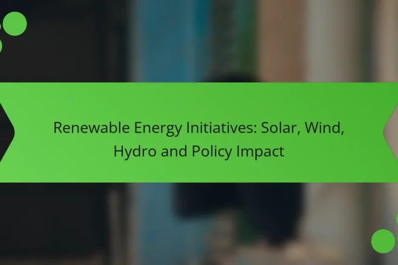 Iniciativas de Energía Renovable: Solar, Eólica, Hidro y Impacto Político