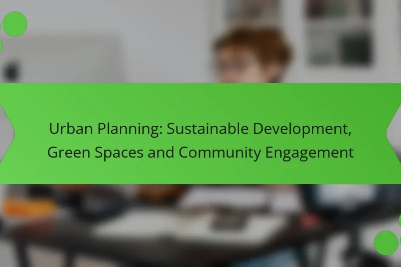 Planificación Urbana: Desarrollo Sostenible, Espacios Verdes y Participación Comunitaria